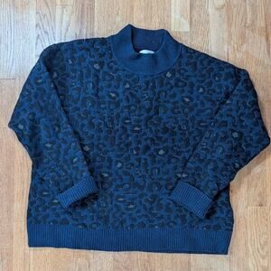 ✨Universal Thread Midnight Leopard Sweater — XL — Cozy Chic With a Wild Side✨